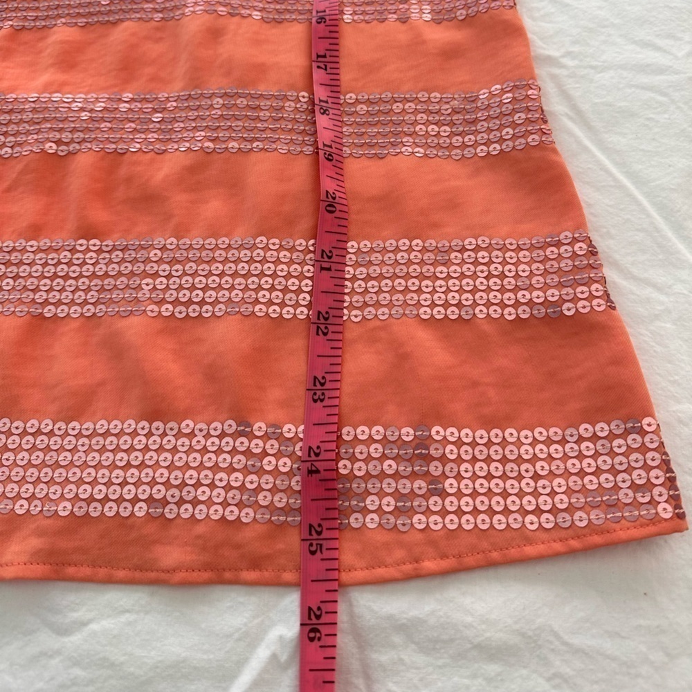 Banana Republic Sleeveless Sequined Tank Apricot Color Size Medium Y2K 90’s Club - Picture 10 of 10